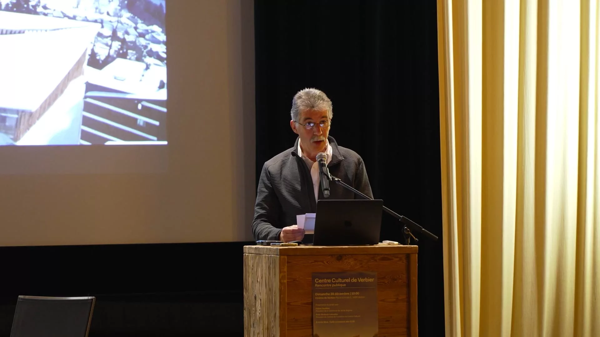 PRÉSENTATION PUBLIQUE DU CENTrE CULTUREL (CINÉMA DE VERBIER) – VIDÉO #2